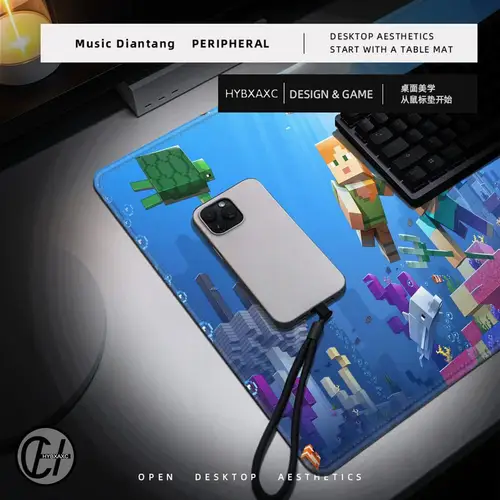 Imagen 2 del producto Alfombrilla de ratón Gamer XL personalizada HD alfombrilla de ratón para el hogar alfombrillas de escritorio m-minecraftS mesa de oficina alfombra Gamer alfombrilla de ratón de goma Natural