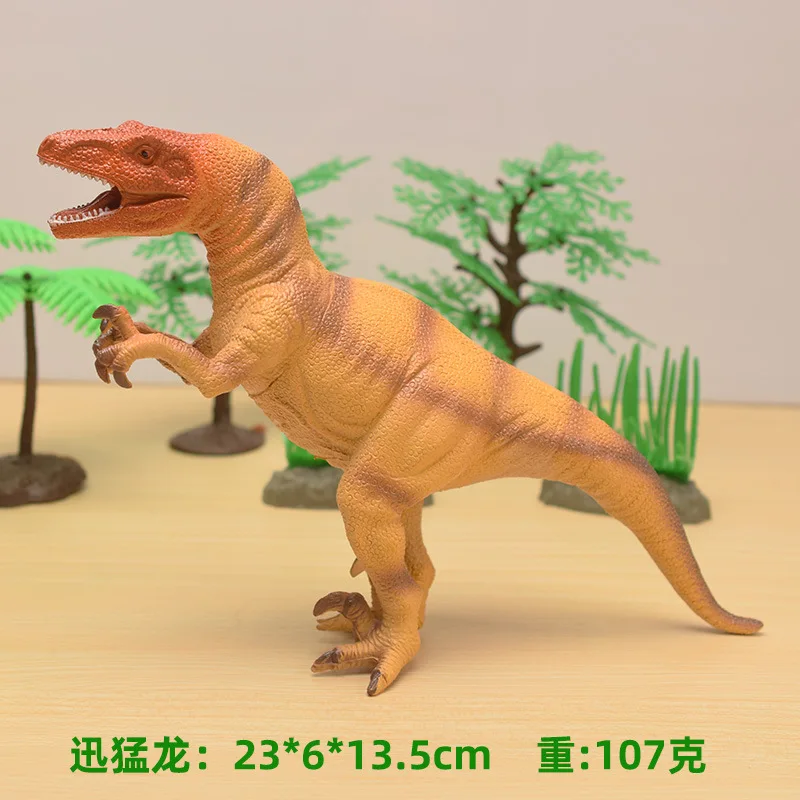Simulatie Dinosaurus Jurassic Zachte Rubberen Katoenen Gevulde Realistische Tyrannosaurus Rex Triceratops Dinosaurusmodel