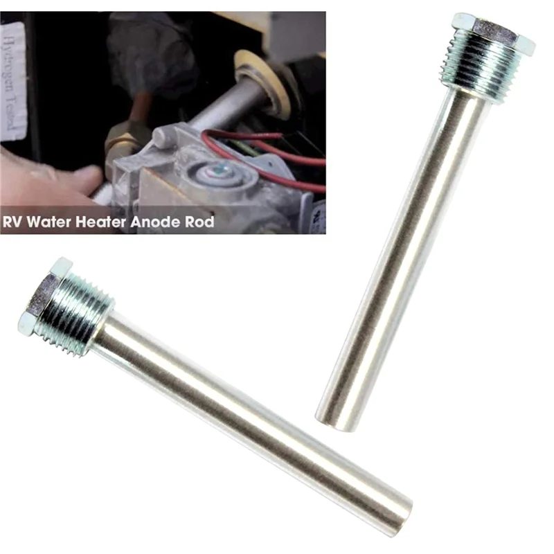 

AA49 4 Pack 1/2Inch NPT RV Water Heater Anode Rod With PTFE Tape Magnesium-Anode Rod For Atwood Heaters 11553, For RV, Camper