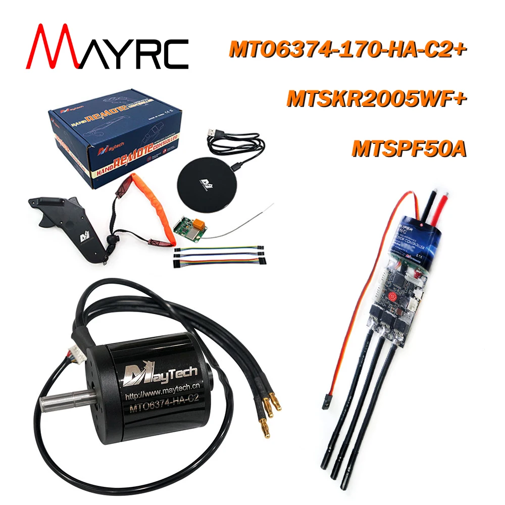 

MAYRC 90KV 170KV 200KV Hall Brushless Sensored Engine 50A VESC6.0 VESCTOOL Speed Controller 2.4GHz Waterproof Remote Control