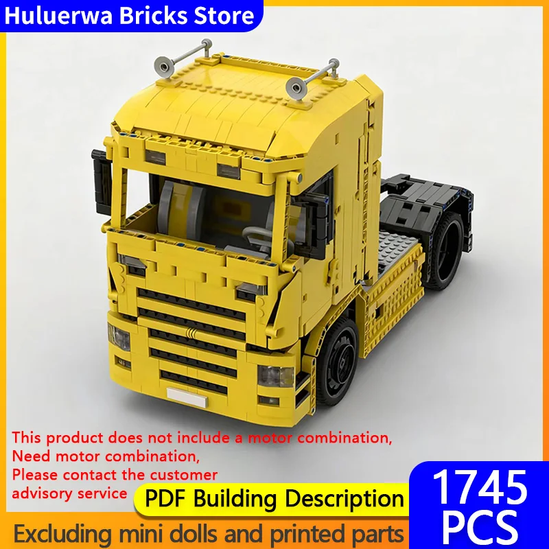 

City Car Model MOC Building Bricks Heavy Duty Tractor Truck Modular Technology Gifts Holiday Assemble Children Toys Suit