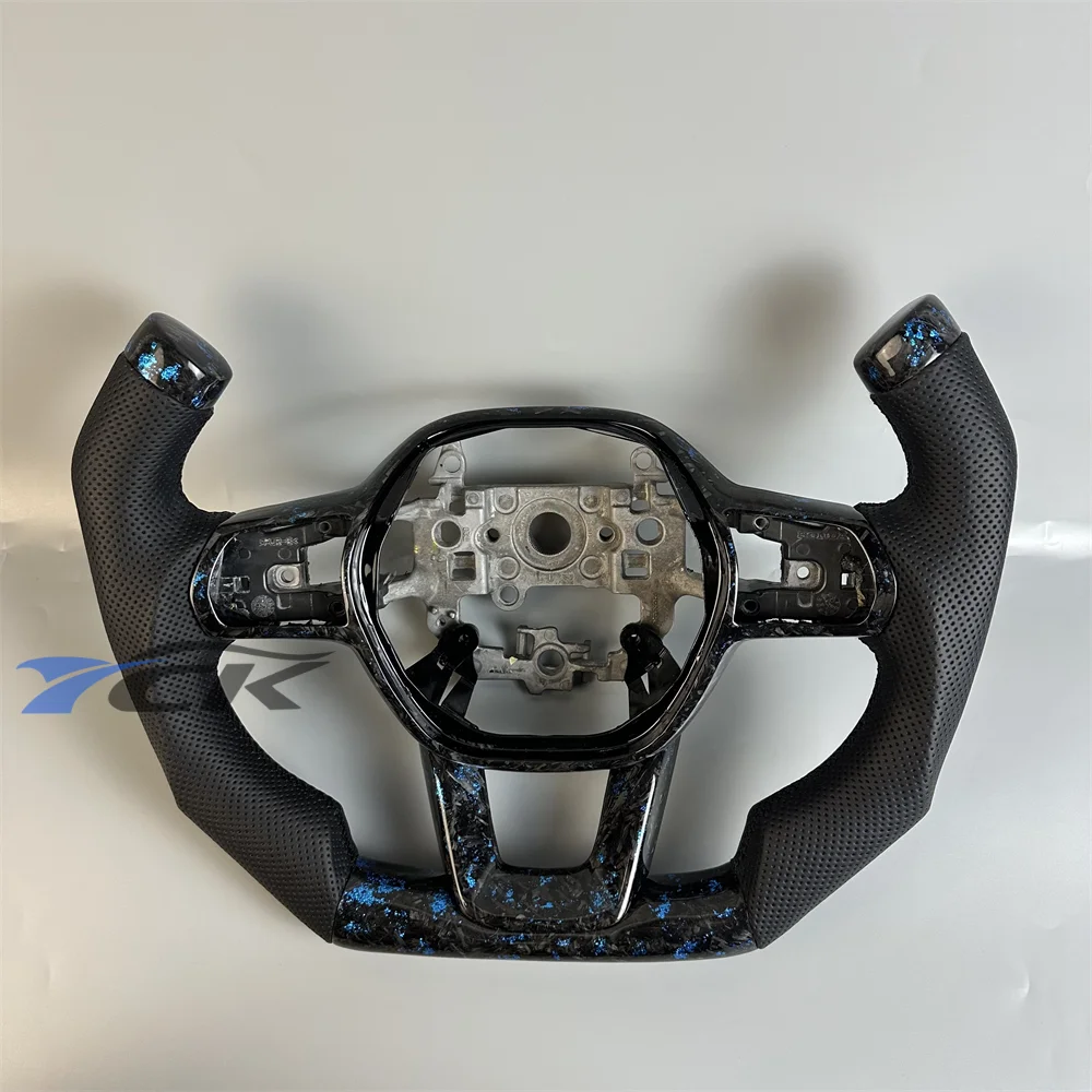 

Steering Wheel For Honda Civic 2022 2023 2024 2025 Forged Carbon Fiber Black Perforated Leather Car accessory