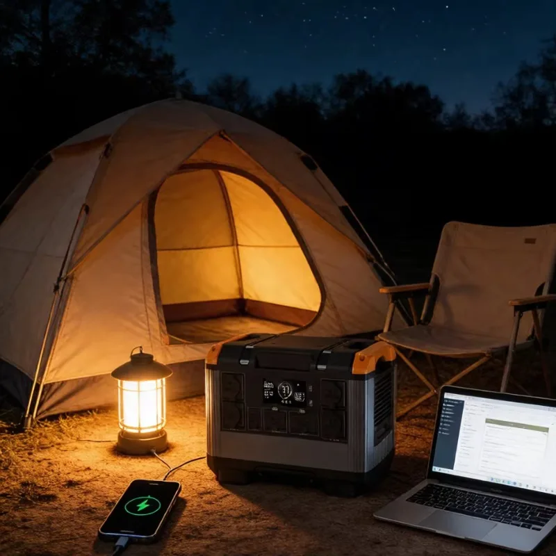 

Multifunctional Camping Solar Kit, Mini Generator Power Bank, Pure Sine Wave Portable Energy System for RV Off Grid Life