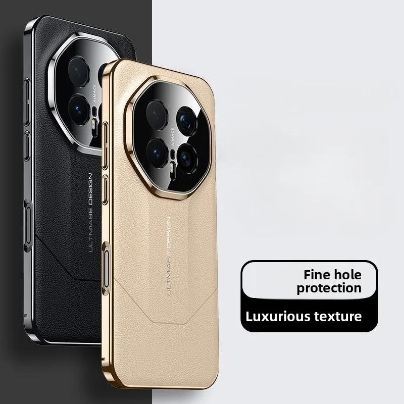 For Honor Magic 8 7 Pro Case Luxury genuine leather electrop