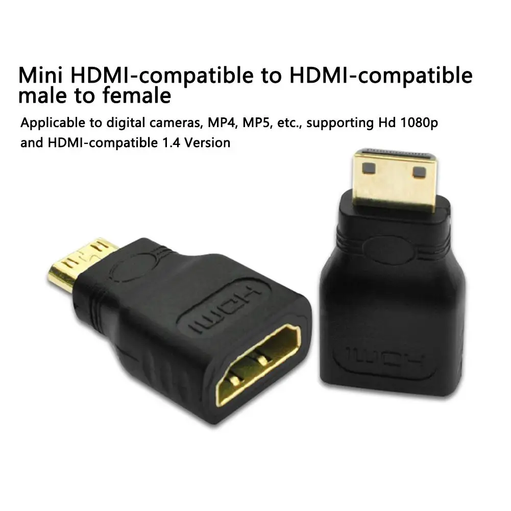 Мини Hdmi-совместимый Hd преобразователь большой на маленький штекер на гнездо Mini Hdmi-совместимый с Hdmi-совместимый адаптер