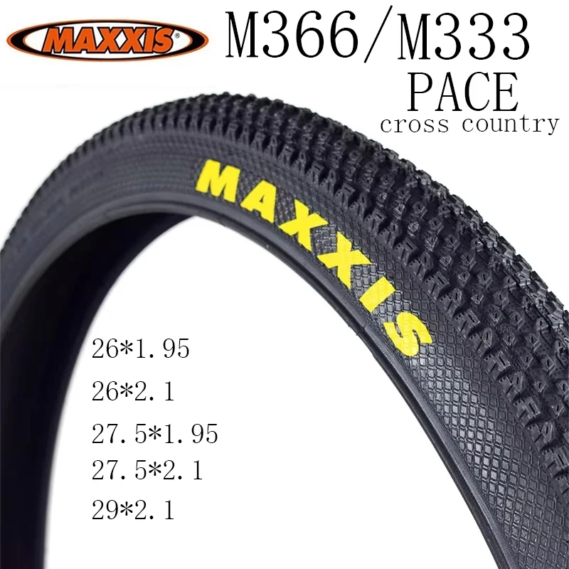 

1 шт. MAXXIS 26 26*1.95/2.1 27.5*1.95/2.1 29*2.1 Велосипедная шина со стальным кордом M366 M333 PACE для кросс-кантри и горных велосипедов (MTB), запчасти