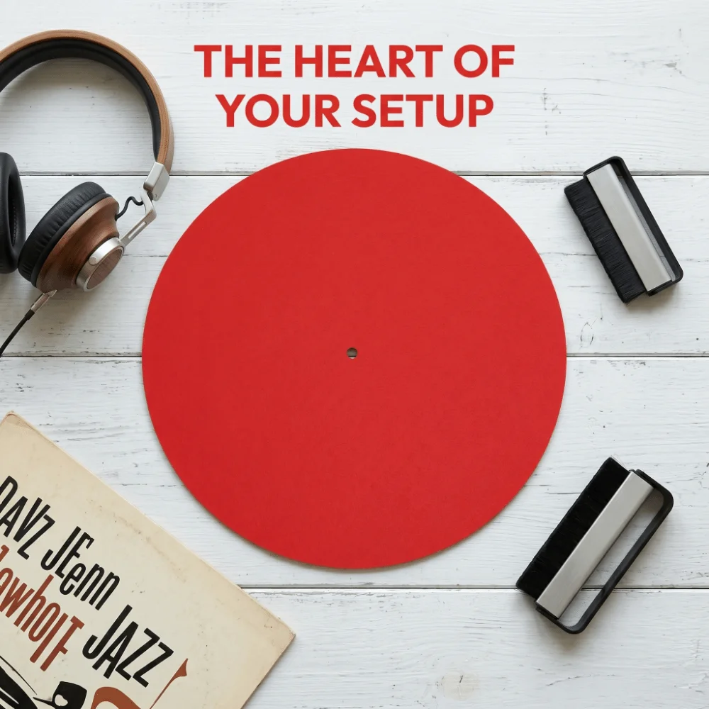 Avoid Static 12 Inch Vinyl Turntable Mat Felt 300*3mm Turntable Mat Soft Turntable Pad Vinyl Record Player
