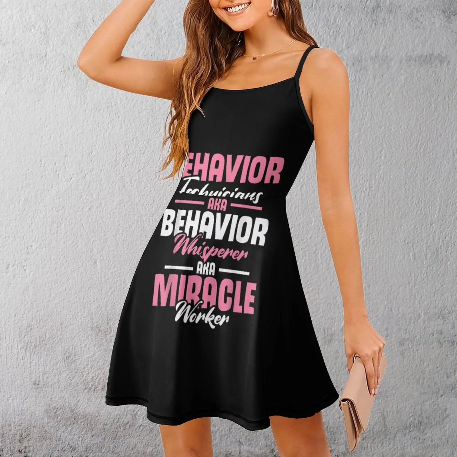 Sexy roupas femininas vestido de tiras comportamento tecnologia milagre trabalhador vestido estilingue feminino clubes premium sarcástico