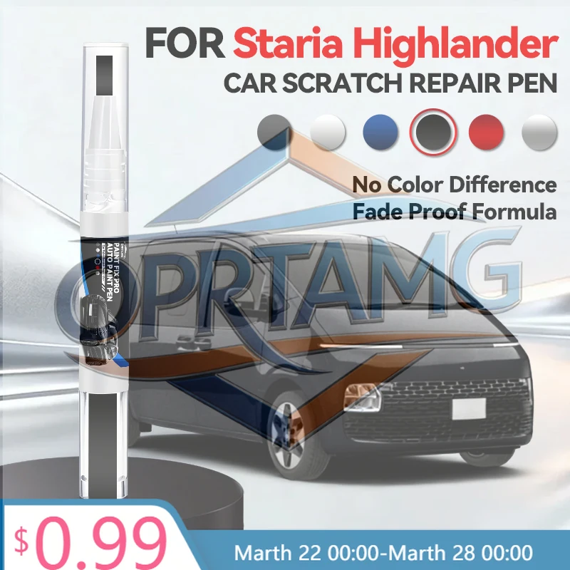 

Горячая новинка 2026: Ручка для ремонта лакокрасочного покрытия автомобиля, для Hyundai STARIA Highlander 2021-2025, аксессуары для устранения царапин, серебристый цвет