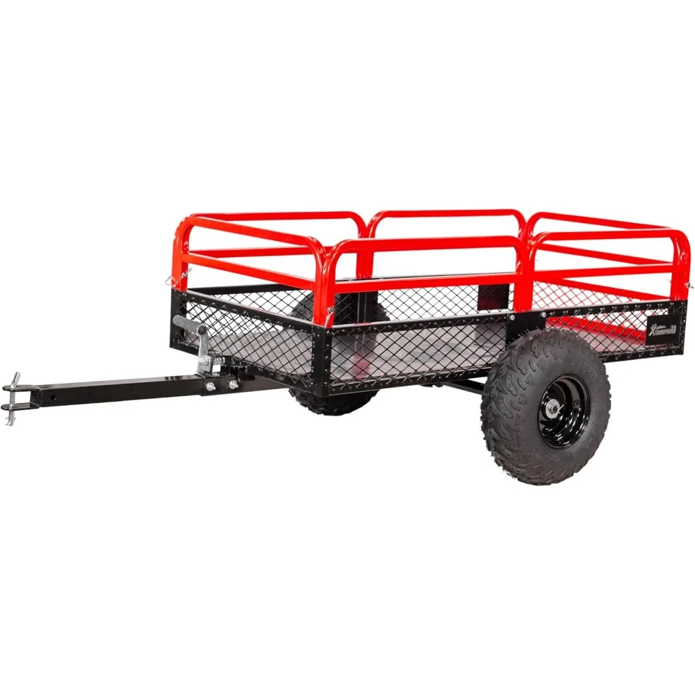 

Многофункциональный прицеп для квадроциклов/UTV с тележкой-самосвалкой, 1500 фунтов, 15 куб. Емкость футов, прицеп для садовых отходов для газонокосилки Tracto