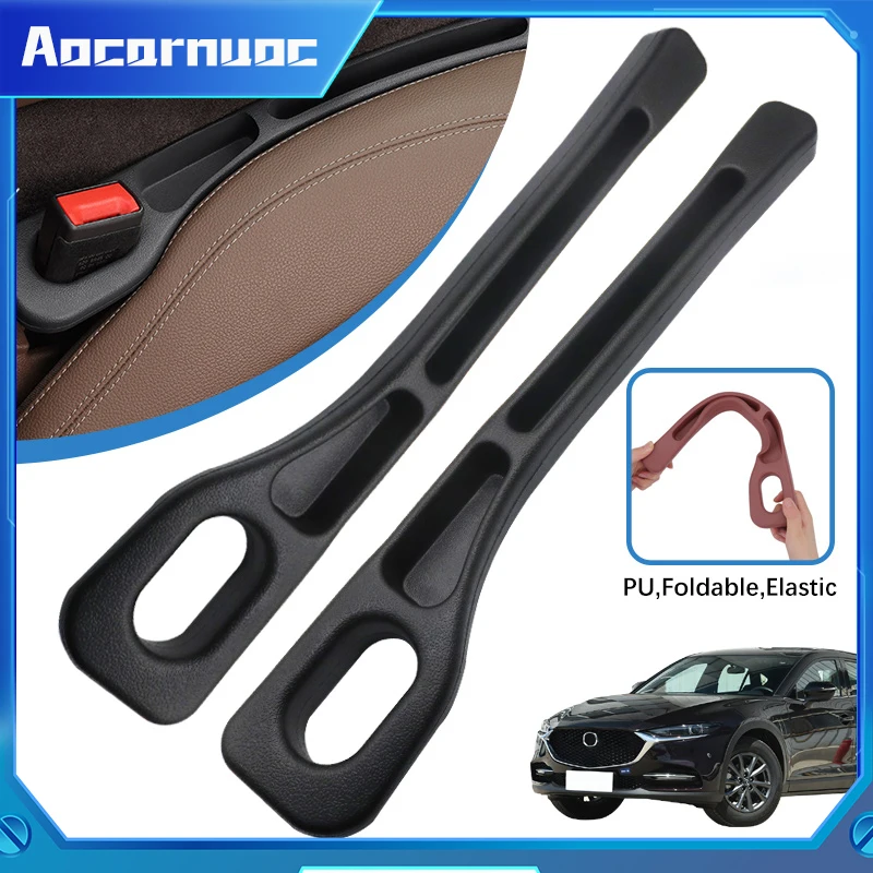 For Mazda CX4 CX-7 CX-8 CX-9 CX3 CX5 CX8 Car Seat Gap Plug Strip Side Seam Car Gap Filler Leak Proof Seat Gap Storage Organizer