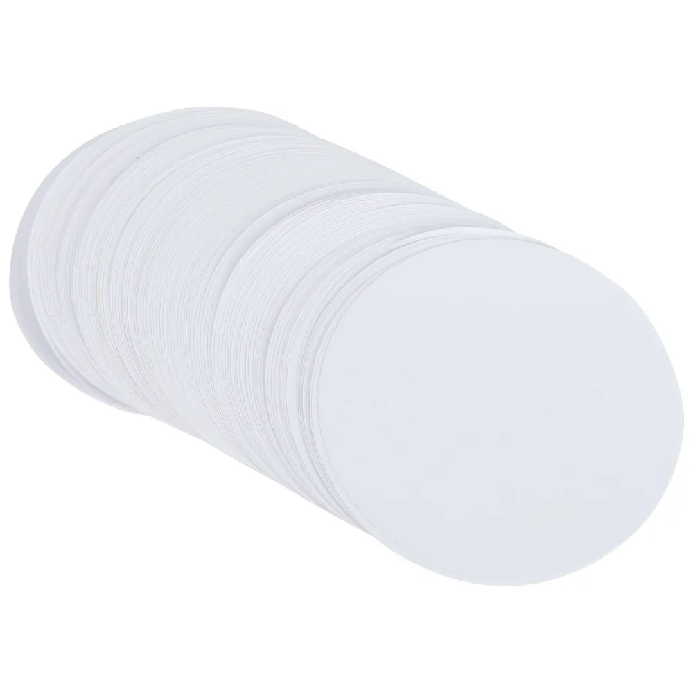 

100pcs White Circle Paper Blank Badge Paper Blank Pre-Cut Circles Button Badge Paper Lightweight DIY Badge Supplies