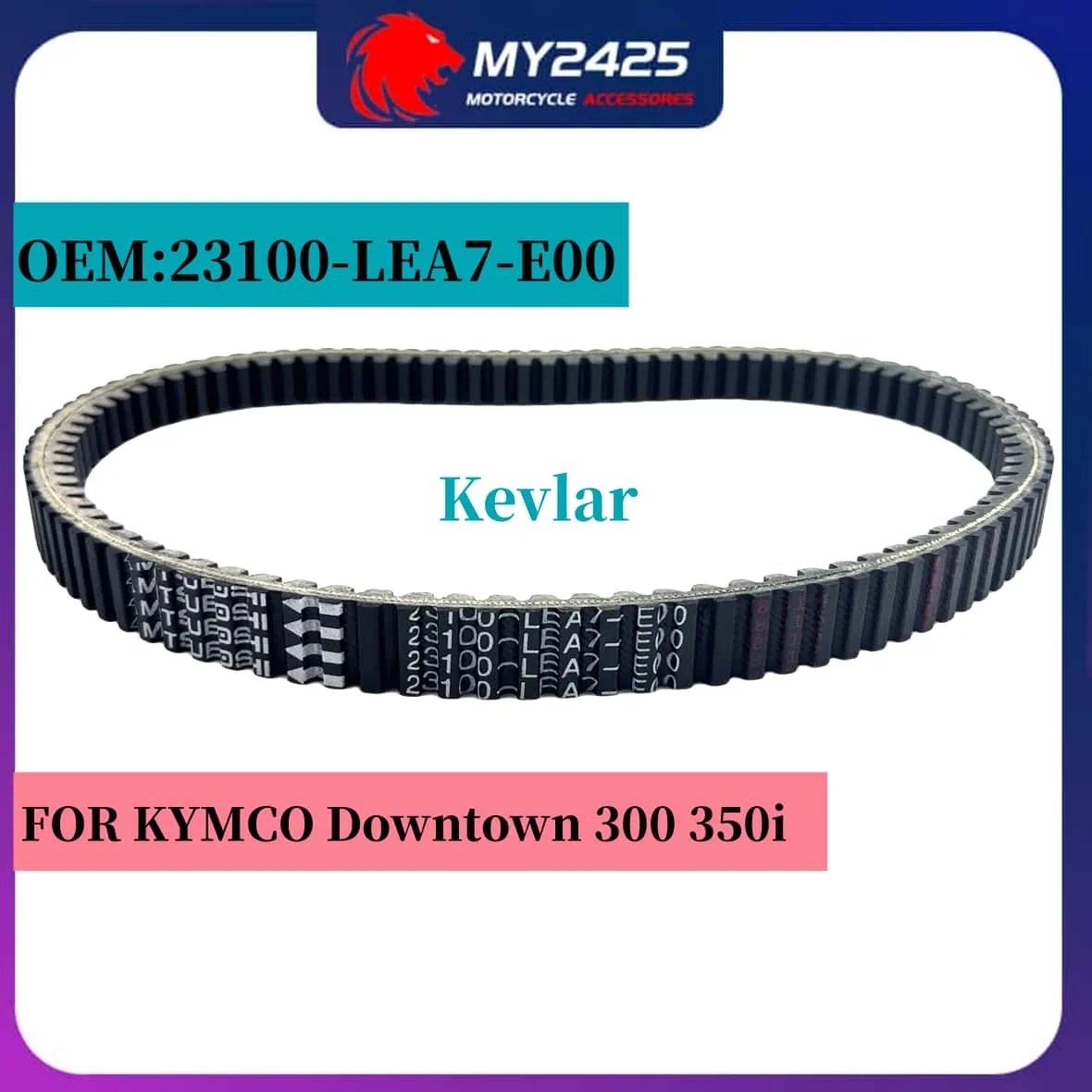 

Kevlar For KYMCO Downtown 300 350 i Super Dink People GTi DT-X360 321cc K-XCT Shadow 300i Motorcycle Belt 23100-LEA7-E00