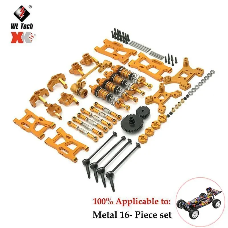 Wltoys-RC Car Parts Upgrade, Kit De Metal, Eixo De Transmissão, Pull Rod, Swing Braço De Direção, Acessórios Do Carro, 124007, 124017, 124019, 1/12