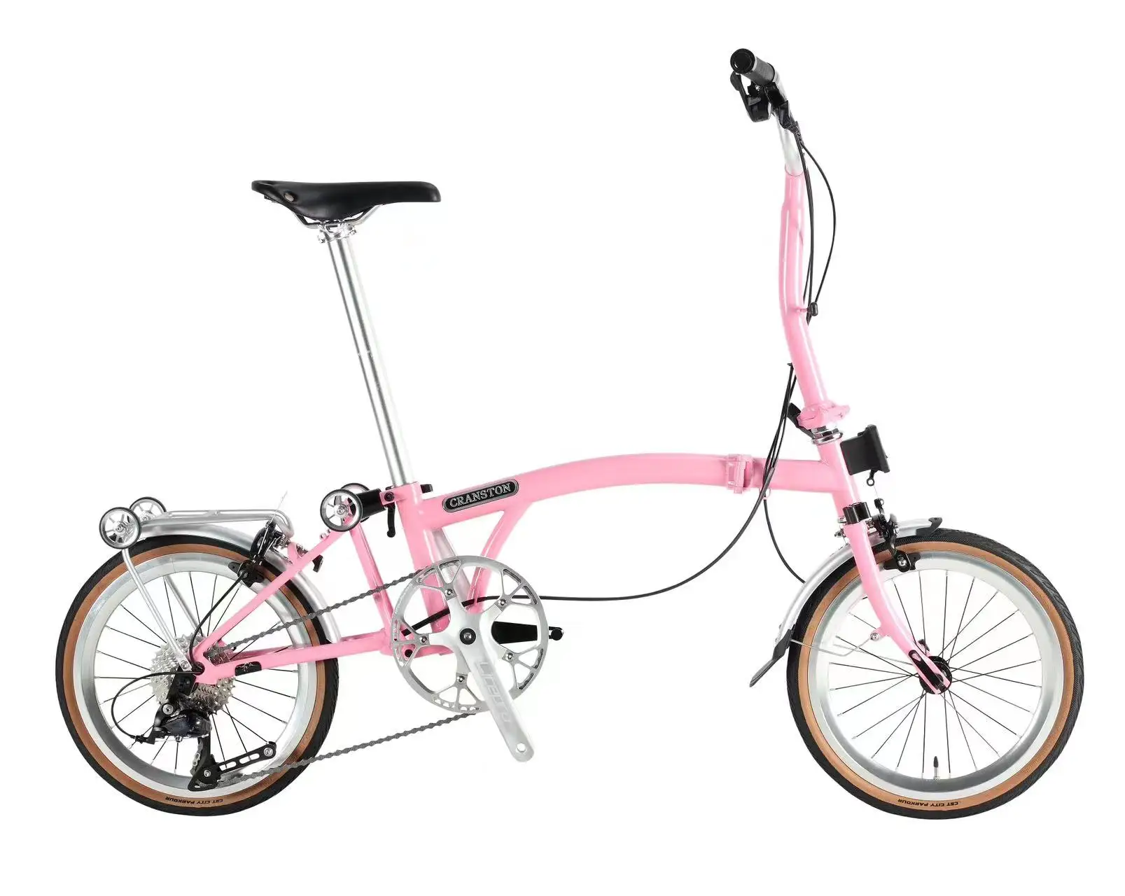 

CRANSTON 16inch Tri-folding Bike 9speed High Quality Steel Frame Light Weight Y bar M bar 9S Mini Foldable Bicycle Folding Bike