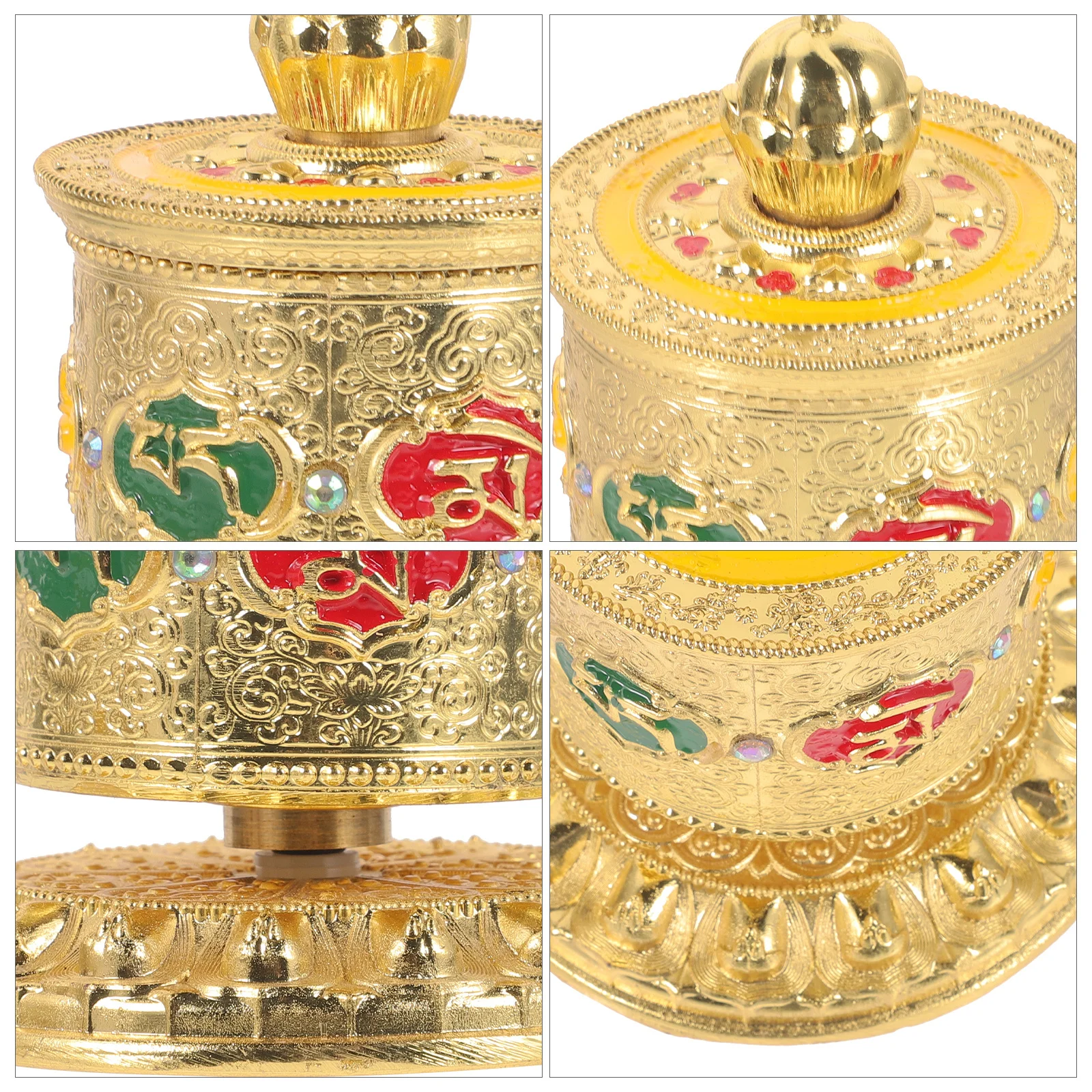 

Tibetan Prayer Wheel Meditation Tool Home Office Car Decorative Prayer Wheel Buddhist Ornament Exquisite Blessing Decor