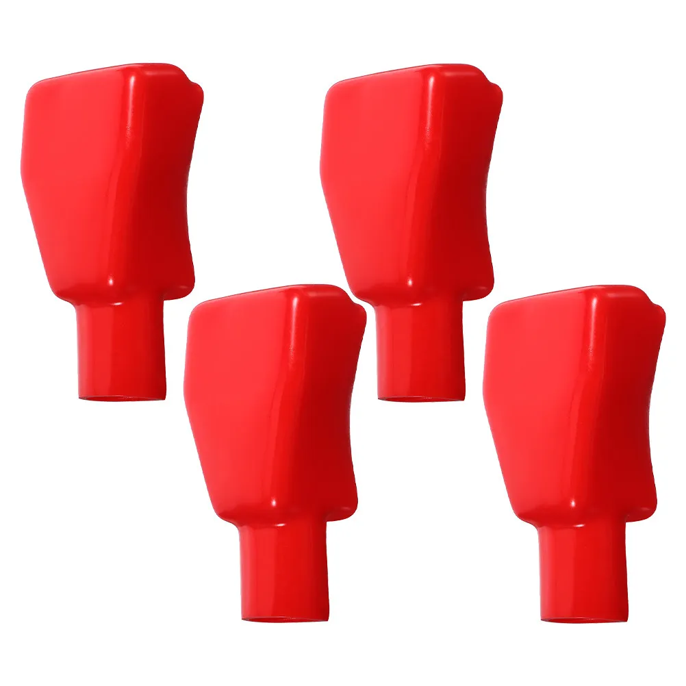 

4Pcs Universal Terminal Caps Rubber Insulation Covers for Car Truck Motorcycle Posts Terminal Ends Protection