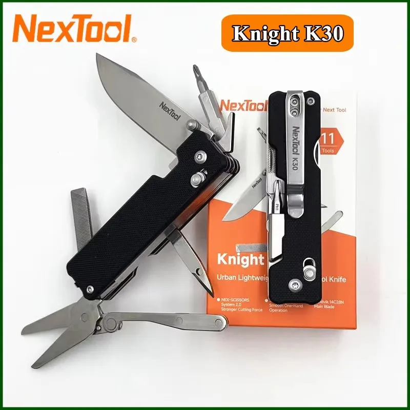NexTool Knight EDC Pocket Knife K30 11 In 1 Multi-tool Outdoor Folding Knife Mini Portable Folding Scissors Hand Tool