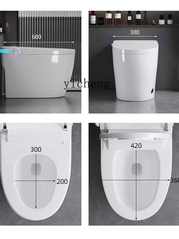 XL Power Failure Flush Sanitary Double Waterway Intelligent Toilet Automatic with Water Tank Waterless Pressure Limit