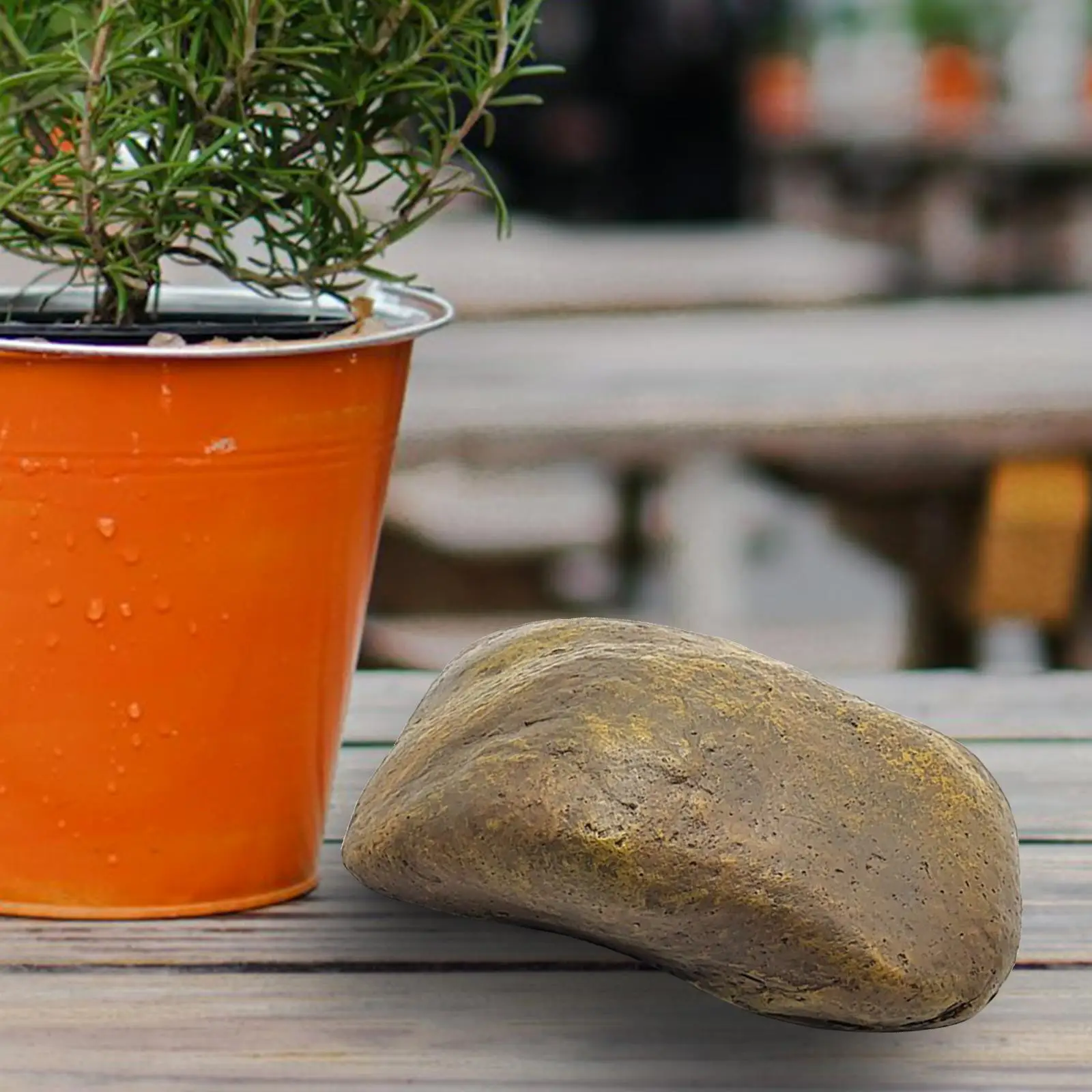 إخفاء مفتاح الغيار وهمية الصخور الراتنج حامل المفاتيح الاحتياطية لحديقة Geocaching ساحة نمط C #3