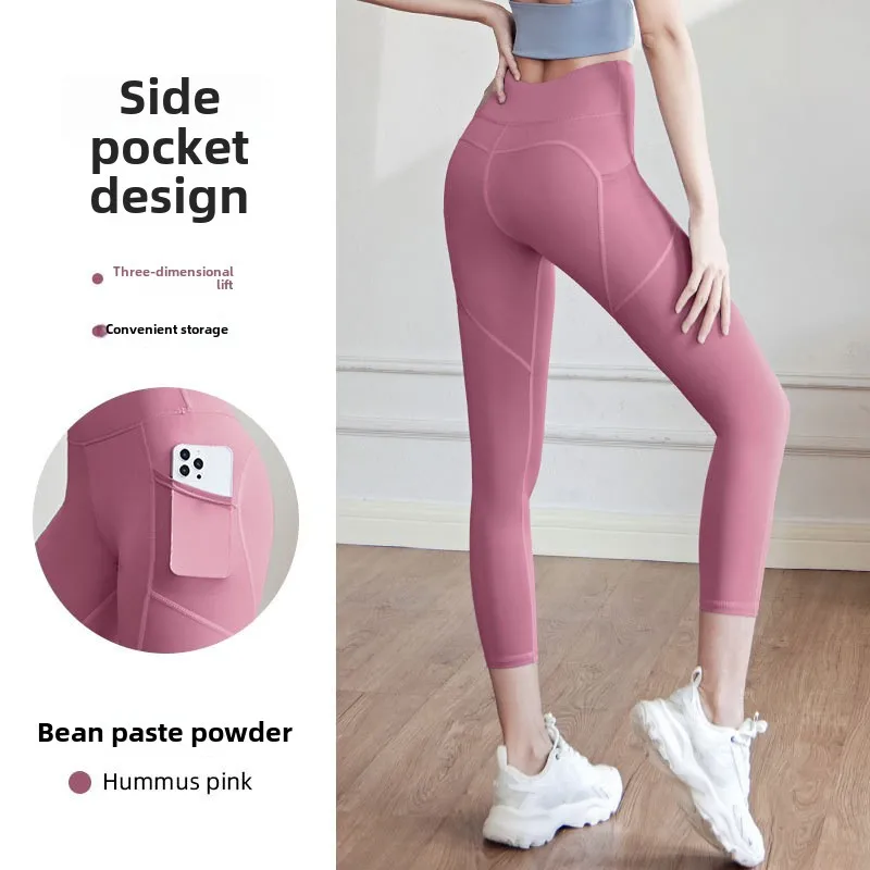 Женские брюки для йоги с высокой талией, подтягивающие ягодицы, эластичные леггинсы для бега с контролем живота для тренажерного зала, фитнеса, тренировок, спортивная одежда