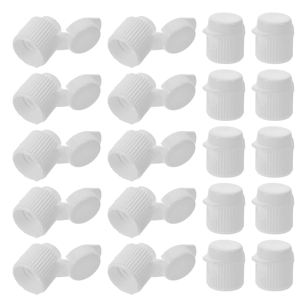 

50 Pcs Toothpaste Cap Small Ointment Tubes Cover Flip Leak Proof Plastic Lid Compact Travel Dispenser Kitchen Bar Accessories