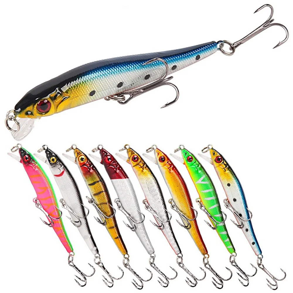 1Pcs Minnow Fishing Lure 6g 10.7cm Floating Trolling Wobblers  High Quality Artificial Hard Bait Isca Leurre Bass Pike Tackle