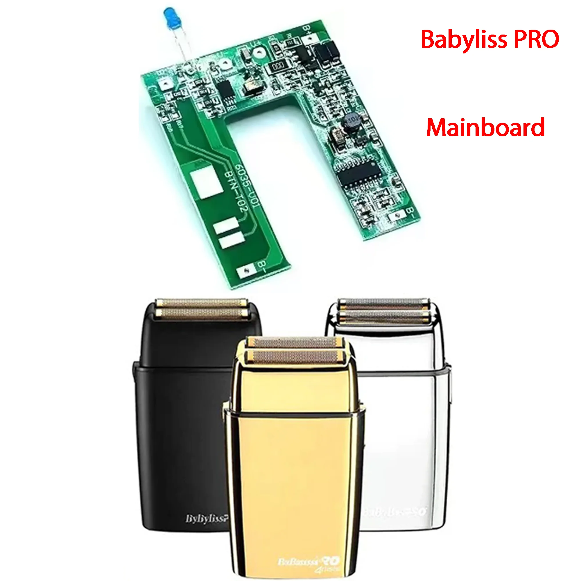 Batteriezubehör kompatibel mit Babyliss Pro Professional Shaver BABFS2CN/BABFS2BCN/BABS2GCN Motherboards und Leiterplatten