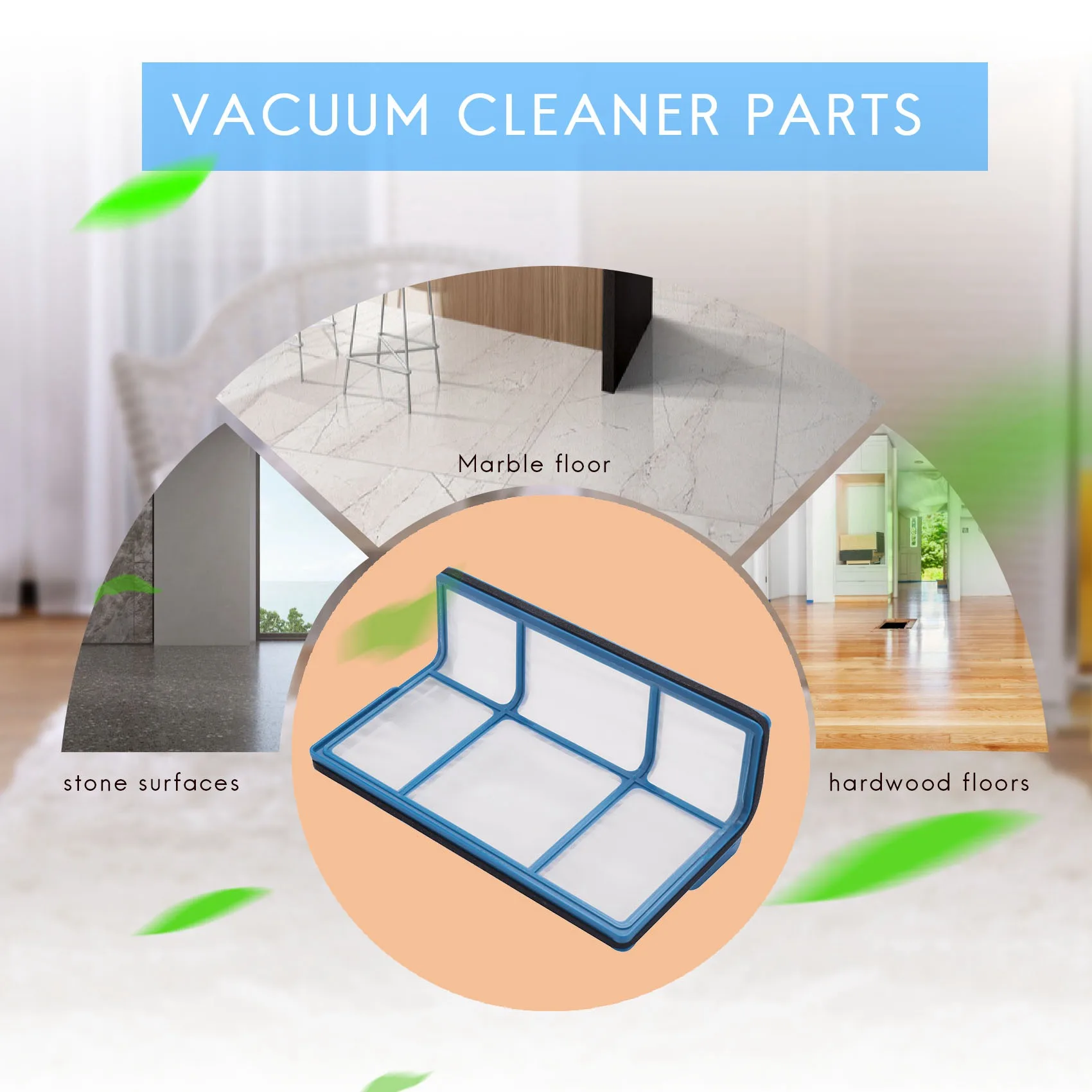 N98R 5 مرشحات + 10 فرش جانبية لقطع غيار Medion Md 16192 Md 18500 Md 18501 Md 18600