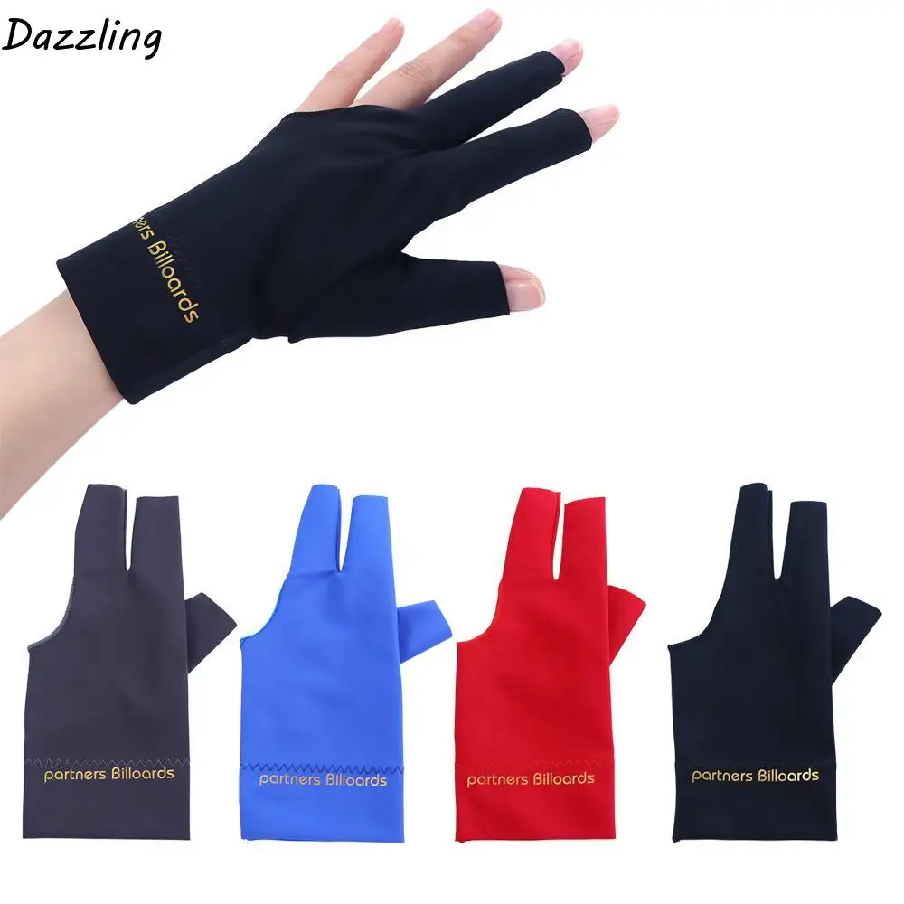 

Hand Three Finger Glove Table Game Non Slip Billiards Gloves three-fingered Glove Billiard Cue Gloves Separate-finger Glove