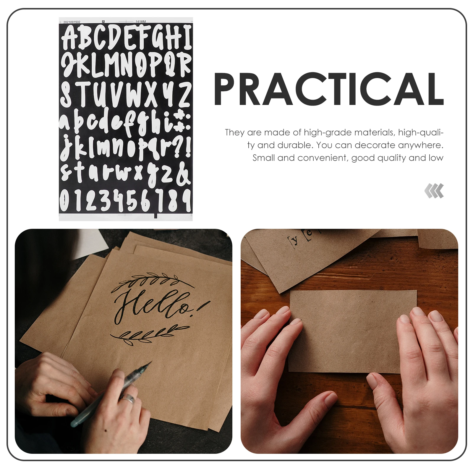 

10 Sheets 2.5cm White Self Adhesive Vinyl PVC Letters Number Stickers Scrapbooking Mailbox Waterproof House DIY Labels