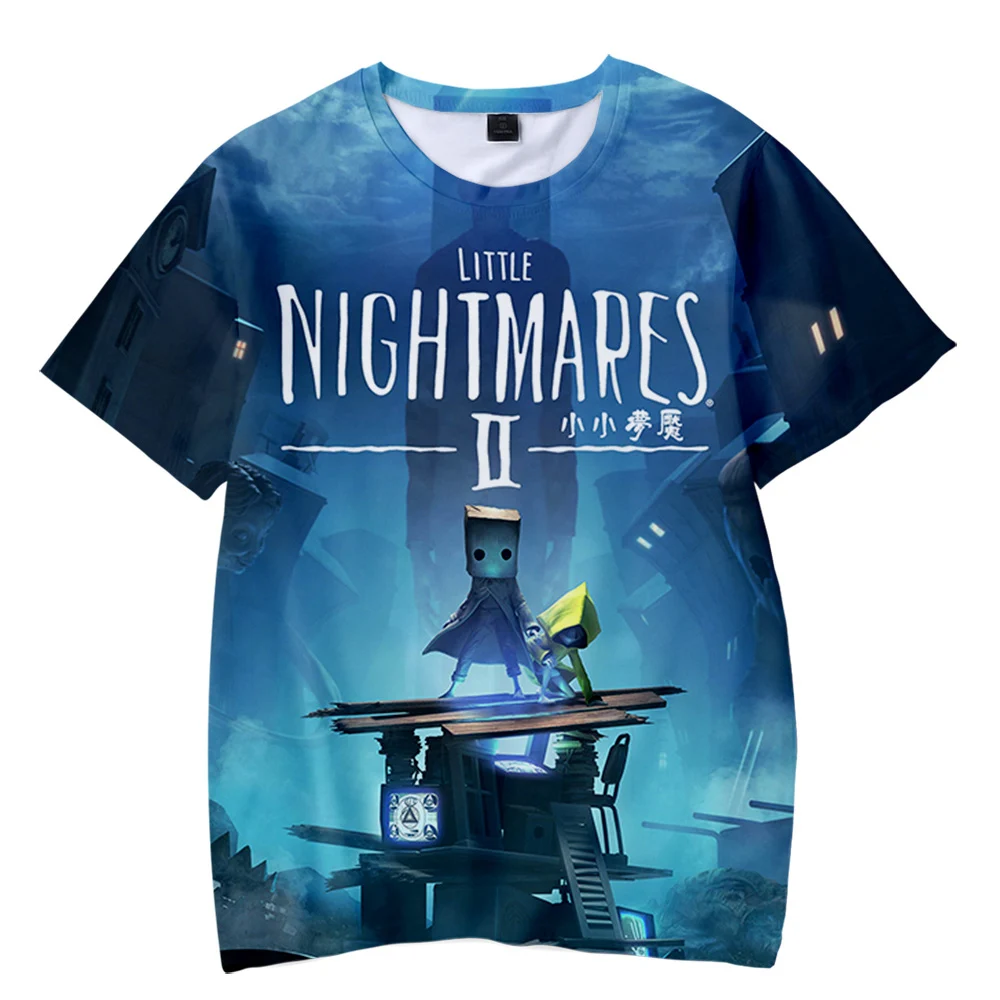 Little Nightmares 3D Print O-Neck T-shirt Boys/girls Summer Fashion Short Sleeve T Shirt Harajuku Little Nightmares Tee Tops