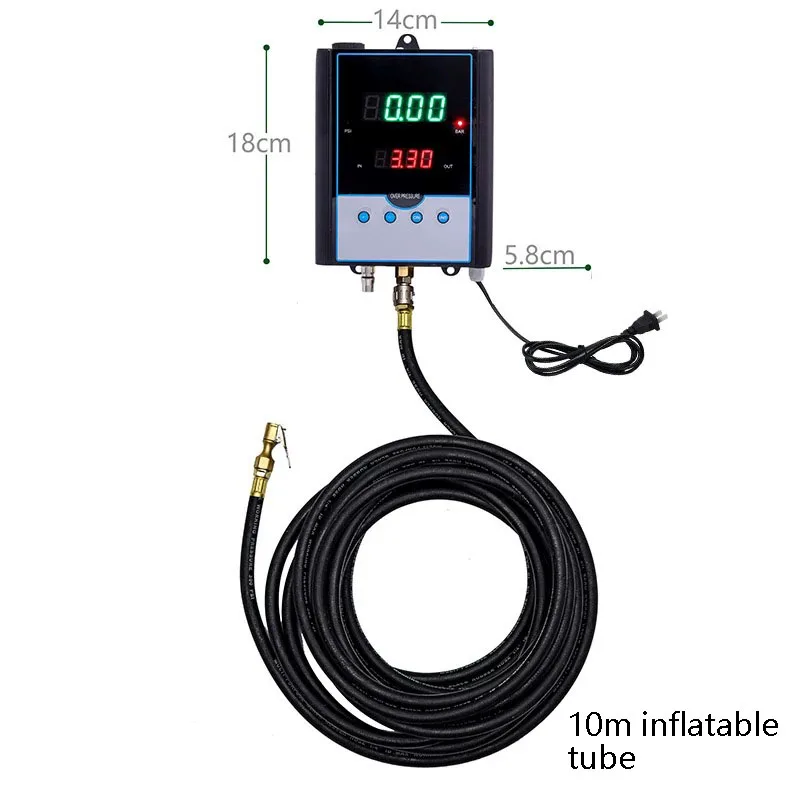 Fully Automatic Tire Inflator Wall-Mounted Digital Display Air Pump Tire Shop Auto Repair Shop Inflation Equipment