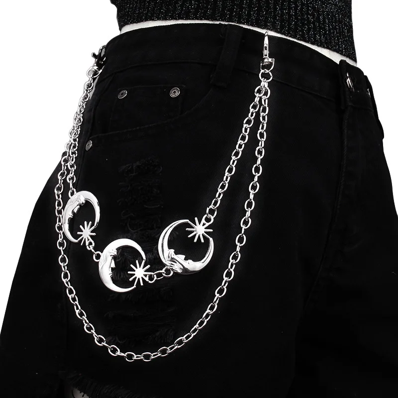 

Fashion Moon Sun Metal Belts Women Vintage Waist Chain Pendant Waist Belts Dress Jeans Belts 1 Pc