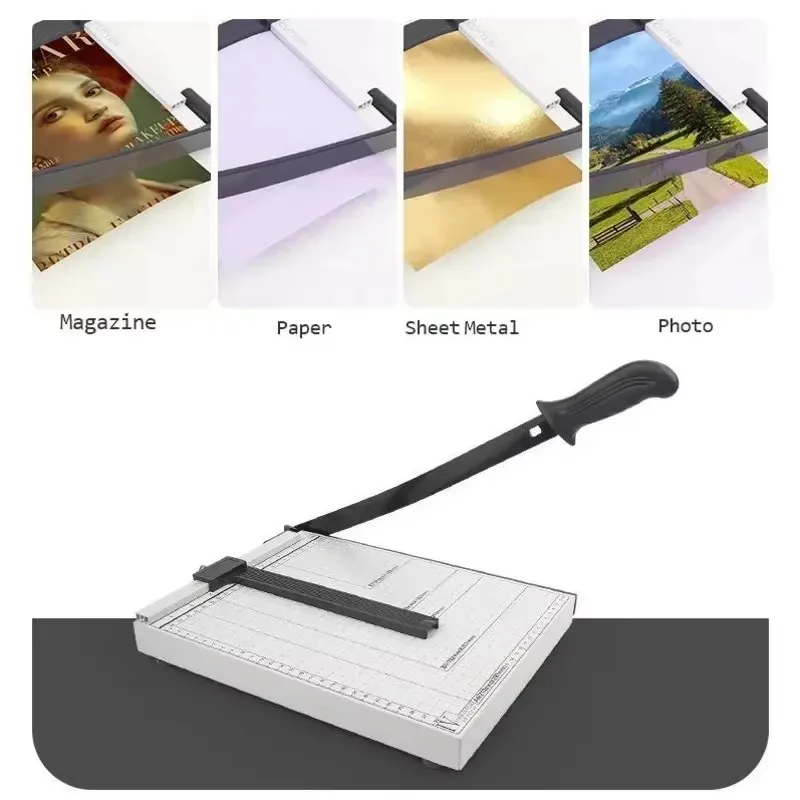 

A4 13X10inch Commercial Metal Bottom Series Paper Cutting Machine Manual Knife Type Paper Cutting Machine Office