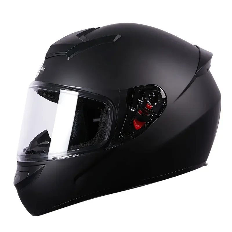 Dual lens cross section safety module flip outdoor flip riding motorcycle helmet