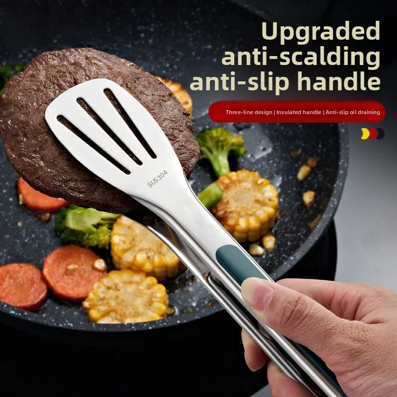 

Non Slip 304 Stainless Steel Steak Bread Clip Anti-scald Barbecue Clip Bread Barbecue Steak Clip Home Kitchen Food Cooking Tools