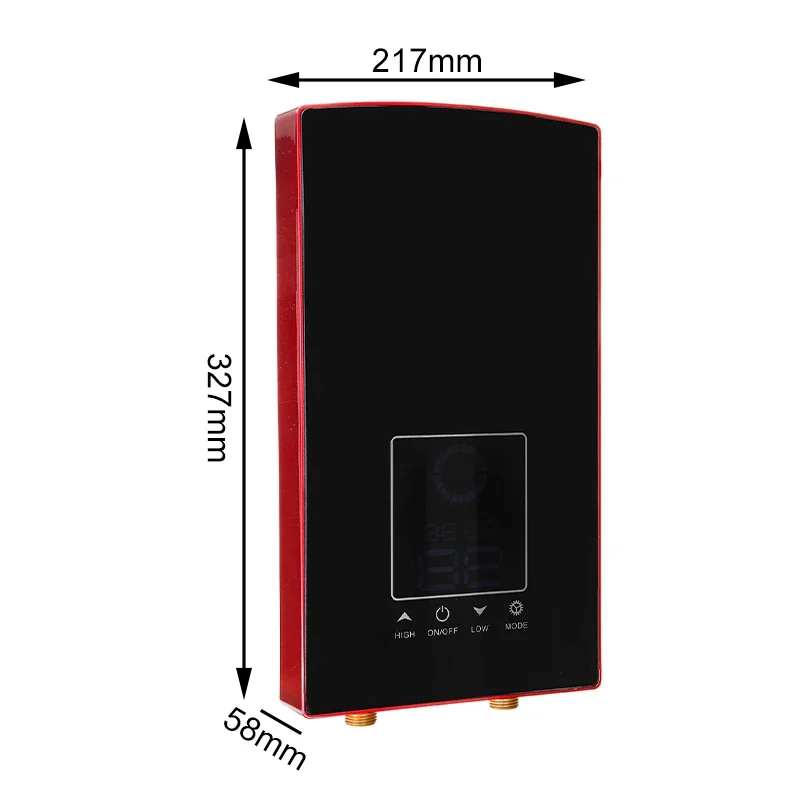 Calentador de agua eléctrico Digital LCD, 8500W, 220V, Control de voz táctil, temperatura constante, calentadores de agua instantáneos sin depósito