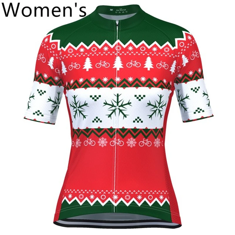 2022 Christmas Cycling Jersey Summer Men Women Mtb Jersey Camisa Ciclismo Bike Jerseys Bicycle Clothing Tops Short Sleeve Maillo