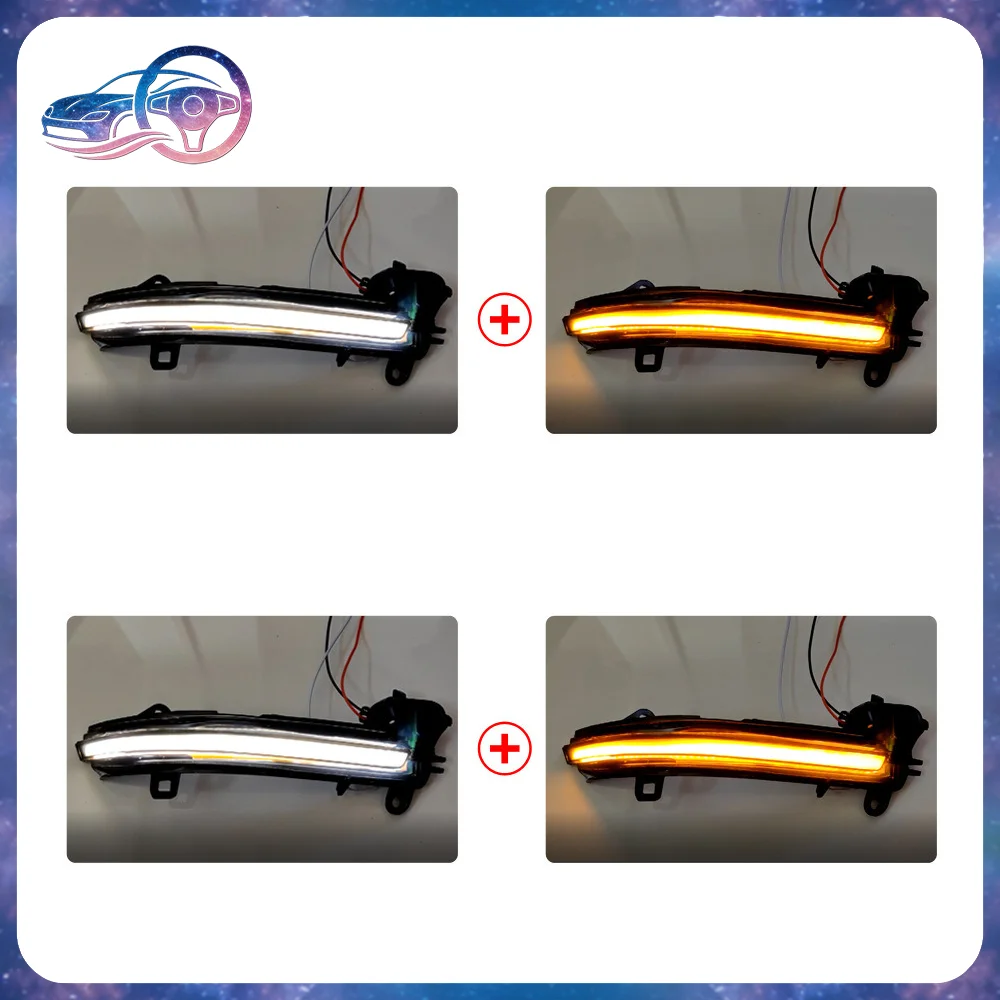 

For BMW 1 3 Series X1 F20 F30 Dynamic Sequential Side Mirror Turn Signal LED Light Yellow Blue-Yellow White-Yellow 63137280771