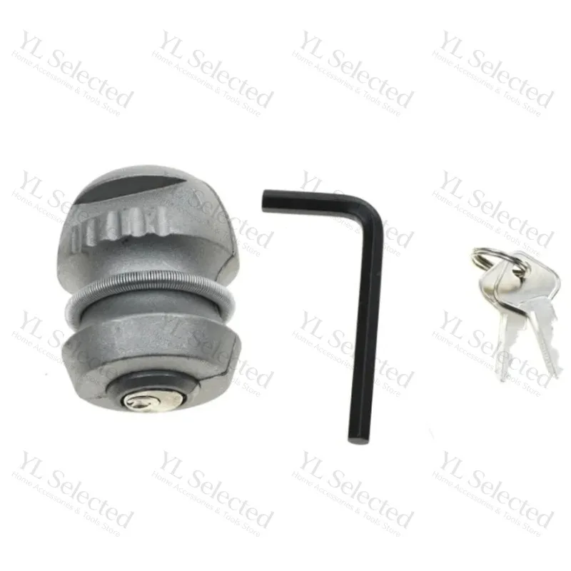 Universal Zinc Alloy Anti Theft Hitch Ball Coupling Lock For RV Caravan Tow Trailer Accessories