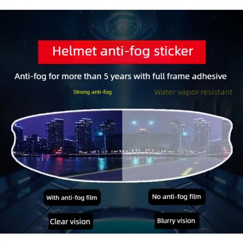 

Helmet general anti-fog patch lens film motorcycle anti-fog sticker full helmet waterproof riding motorcycle accessories