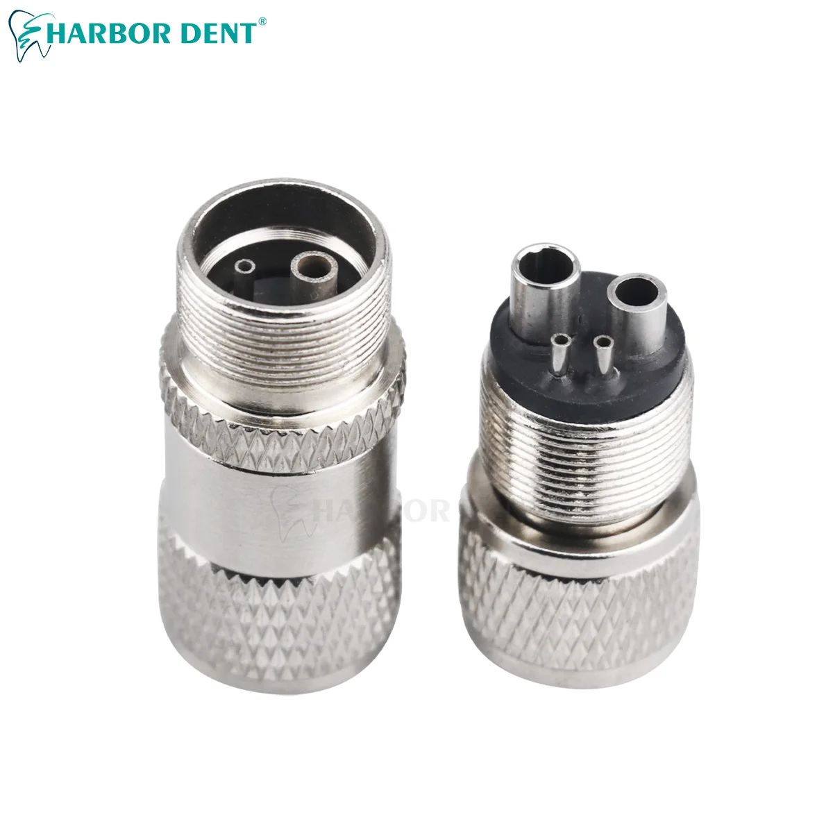 1Pc Dental Turbine Handpiece Adapter 4 Holes 2 Holes Changer Connector Dentistry Spare Parts Tool Tubing Hose