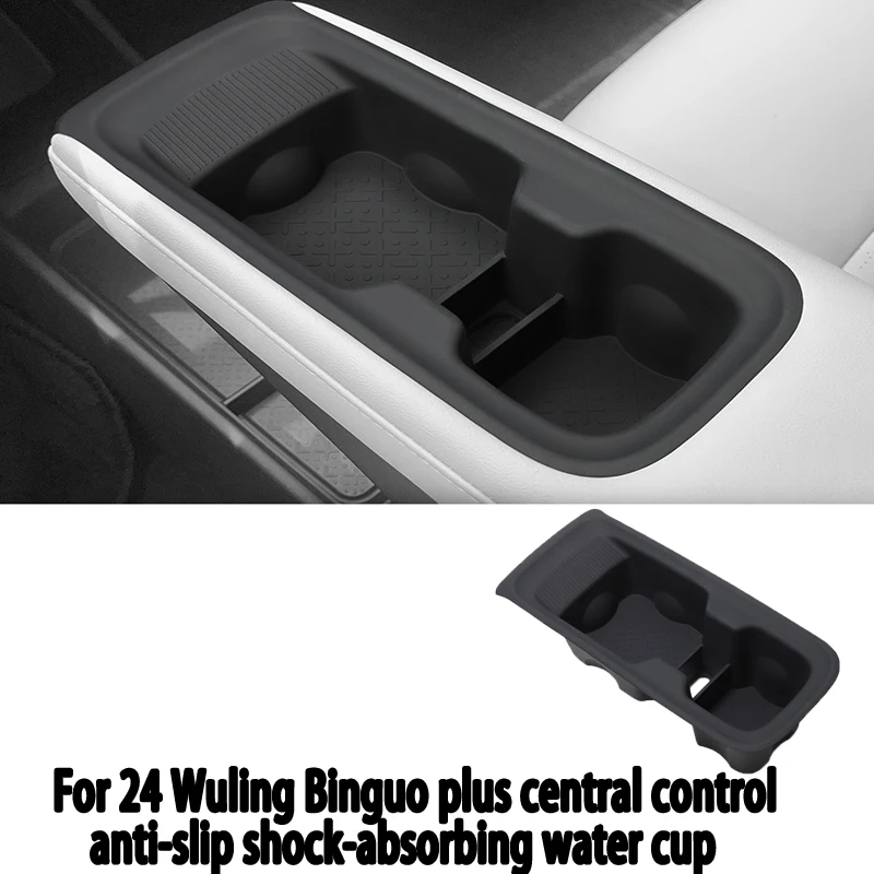 Il convient aux 24 ensembles de porte-gobelets antidérapants et amortisseurs pour console centrale Wuling Binguo, pour fixer les gobelets de boisson dans la voiture.