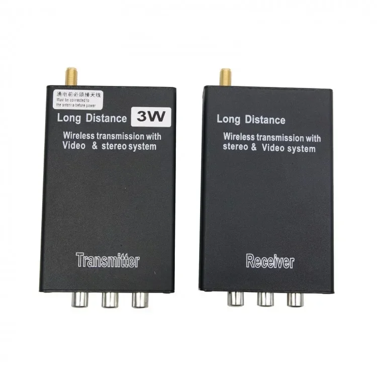 3W 2000M Long Distance Wireless Audio Video TX&RX Set 2.4g 8ch Transmitter and Receiver