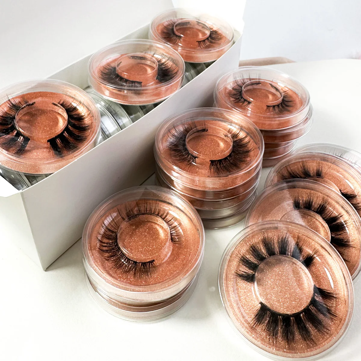 20쌍 밍크 속눈썹 가짜 풍성한 속눈썹 대량 가짜 속눈썹 패키지 천연 속눈썹 대량 도매 눈 속눈썹 밍크