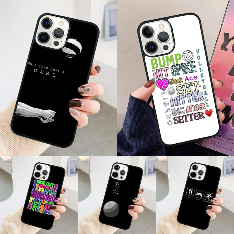 Play Volleyball Ball phone case Cover For iPhone 14 15 16 Pro Max SE 2020 coque For apple 11 12 13 Pro Max Mini 7 8 Plus