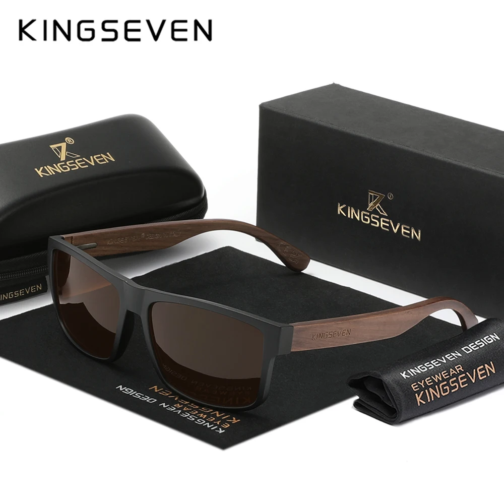 Oculos-de-sol-polarizados-kingseven-em-madeira-de-nogueira-preta-classicos-uv400-moda-masculina-e-feminina-para-direcao-e-viagem