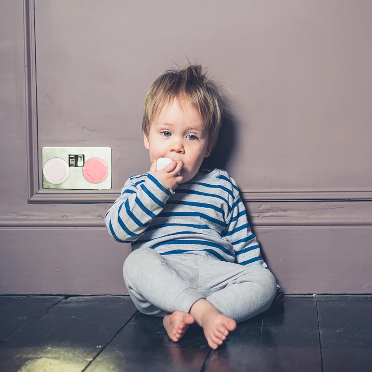 60 Pcs Protective Cover for Electric Shock Safety Socket Protectors Outlet Covers Plug