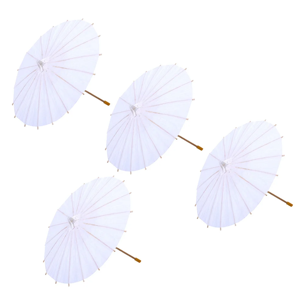 

4Pcs Kids DIY Painting Umbrella Oil-Paper Craft Unfinished Hand-Painted Umbrella Drawing Activity for Preschool Children
